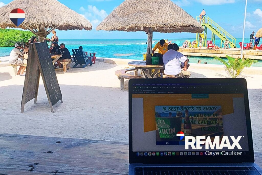 Laptop on the Beach